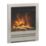 Be Modern Pryzm Edge Chrome Remote Control Inset Electric Fire 510mm x 165mm x 611mm