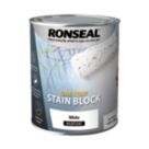 Ronseal  750ml White Matt Stain Block  Paint