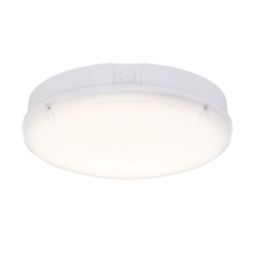 Saxby Forca Outdoor Round LED Bulkhead Gloss White 8/12/15W 1800lm