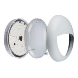 Saxby Forca Outdoor Round LED Bulkhead Gloss White 8/12/15W 1800lm