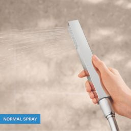 Grohe Precision 310 Cube HP Rear-Fed Concealed Chrome Thermostatic Cube Shower System