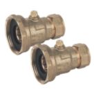 Pegler Pump Valves 22mm x 1 1/2" 2 Pack