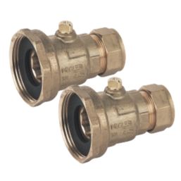 Pegler Pump Valves 22mm x 1 1/2" 2 Pack