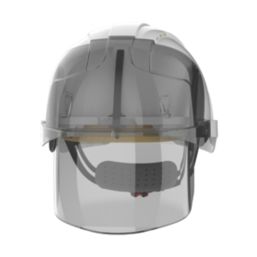 JSP EVO VISTAShield Safety Helmet with Integrated Face Shield White