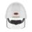 JSP EVO VISTAShield Safety Helmet with Integrated Face Shield White