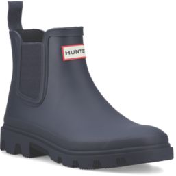 Hunter Downpour Chelsea Size 7  Navy Non Safety Wellies
