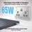 British General Nexus Metal 13A 2-Gang SP Switched Socket + 3.25A 65W 2-Outlet Type C USB Charger Brushed Steel with Grey Inserts