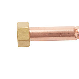 Flomasta Semi-Rigid Copper Hose 15mm x 1/2" x 300mm