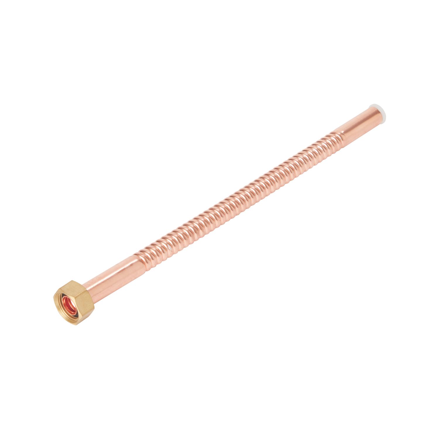 Flomasta Semi-Rigid Copper Hose 15mm x 1/2" x 300mm (208FA)