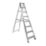 Lyte Aluminium 2.1m 8 Step Swingback A Frame Step Ladder