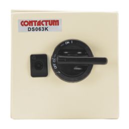 Contactum DS063K 63A 3P+N+E Unfused 3-Phase Enclosed Disconnector