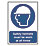 "Safety Helmets Must Be Worn" Sign 420mm x 297mm