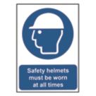 Essentials  "Safety Helmets Must Be Worn" Sign 420mm x 297mm