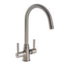 Streame by Abode Rochelle Swan Dual Lever Mono Mixer Brushed Nickel