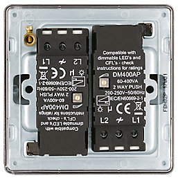 LAP  2-Gang 2-Way LED Dimmer Switch  Black Nickel