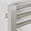 Time 560mm x 380mm 502BTU Silver Flat Designer Towel Radiator