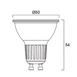 Sylvania ToLEDo  GU10 LED Light Bulb Clear 345lm 3.7W 2 Pack