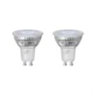 Sylvania ToLEDo  GU10 LED Light Bulb Clear 345lm 3.7W 2 Pack