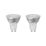 Sylvania ToLEDo  GU10 LED Light Bulb Clear 345lm 3.7W 2 Pack