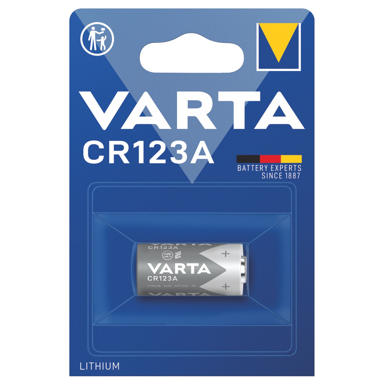 Varta CR123 3V Lithium Battery (208PH)
