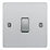 LAP  20A 16AX 1-Gang 2-Way Light Switch  Brushed Stainless Steel