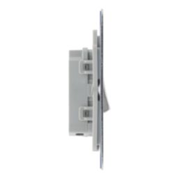 LAP  20A 16AX 1-Gang 2-Way Light Switch  Brushed Stainless Steel