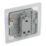 LAP  20A 16AX 1-Gang 2-Way Light Switch  Brushed Stainless Steel