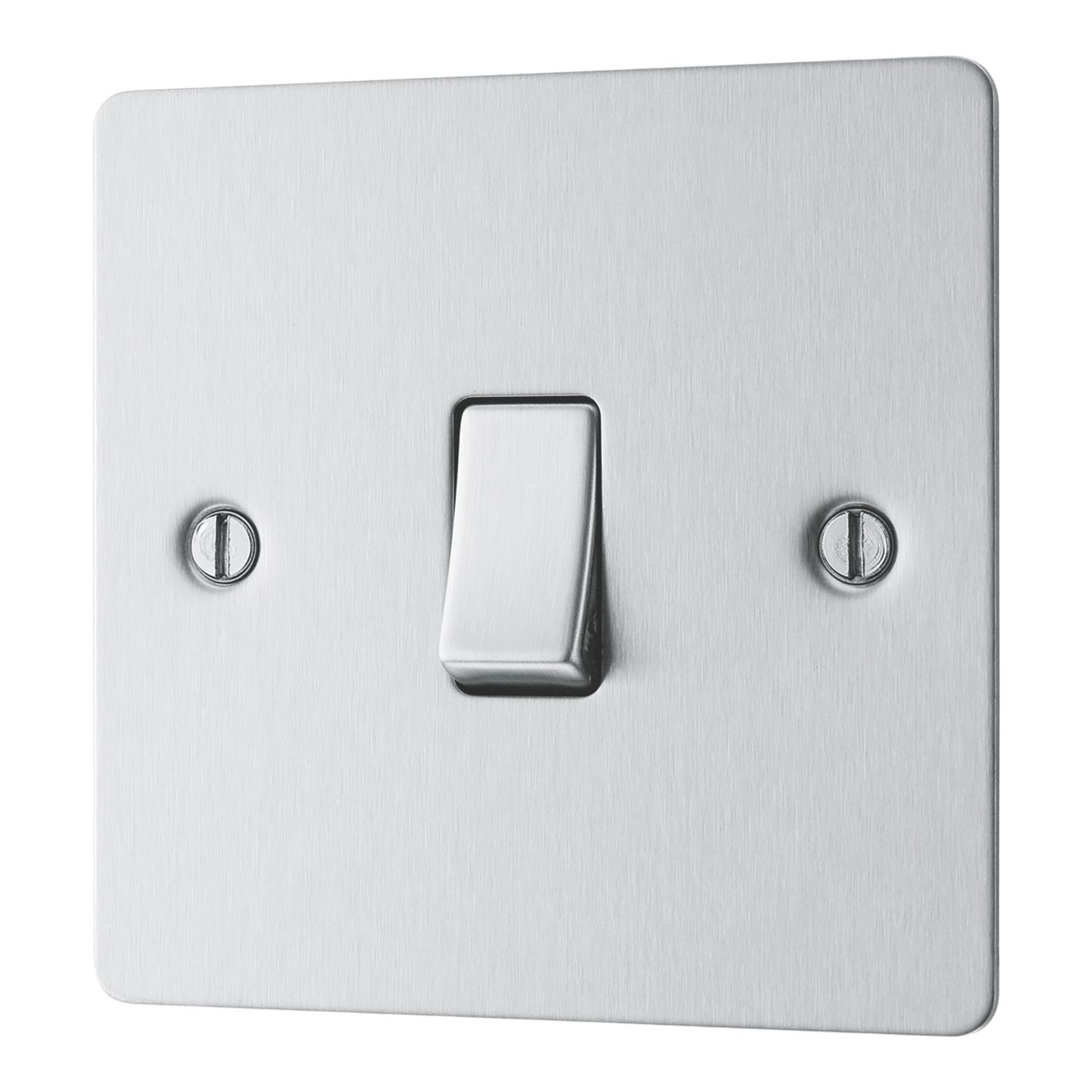 LAP 20A 16AX 1-Gang 2-Way Light Switch Brushed Stainless Steel (208PN)
