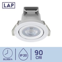 LAP Ubertas Tilt  LED Downlight White 4W 420lm