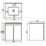 Newland  Double Door Wall-Mounted Vanity Unit with Basin Gloss White 500mm x 450mm x 540mm