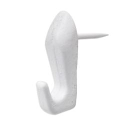Corefix Barb Hammer-In Picture Hooks White 4 Pack