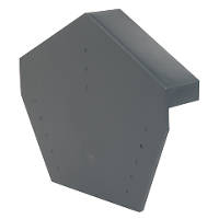 Glidevale Grey Universal Dry Verge Angled Ridge Caps 2 Pack