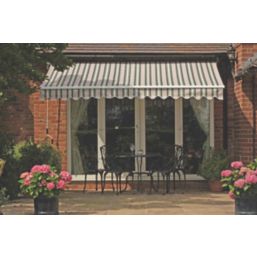 Greenhurst Ascot Patio Awning Green/Beige 3m x 2m