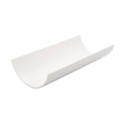 FloPlast  uPVC Half Round Gutter White 112mm x 3m