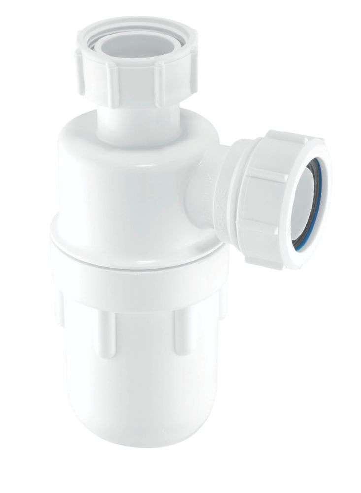 McAlpine C10 Bottle Trap White 40mm