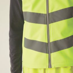 Regatta Hi-Vis Pro Contract Ablaze Softshell Bodywarmer Yellow Small 40.5" Chest