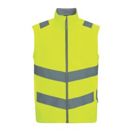 Regatta Hi-Vis Pro Contract Ablaze Softshell Bodywarmer Yellow Small 40.5" Chest