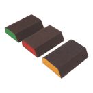 Magnusson  80/120/180 Grit Multi-Material Angled Sanding Sponge 100mm x 68mm 3 Piece Set