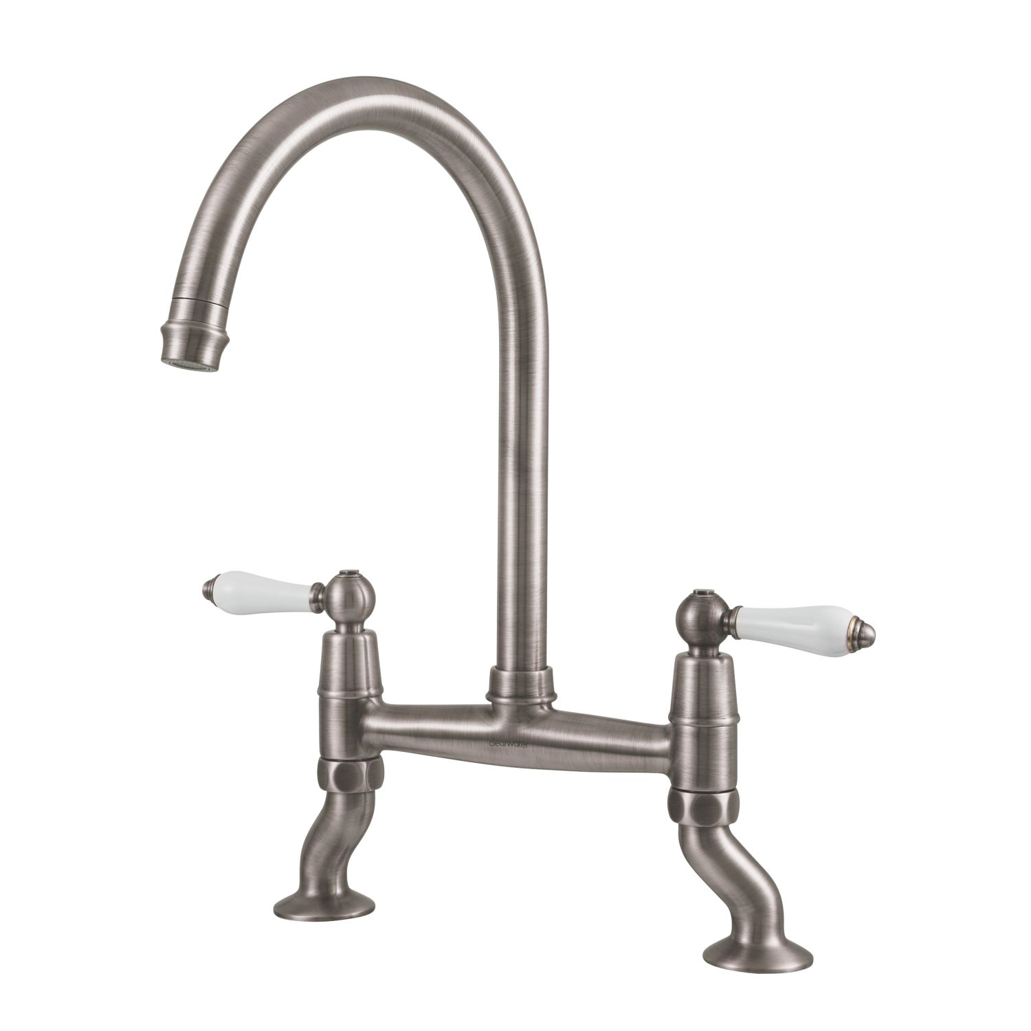 Clearwater Elegance Dual-Lever Mixer Tap Brushed Nickel PVD (209FJ)