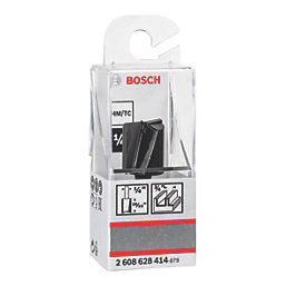 Bosch  1/4" Shank Double-Flute Straight Standard for Wood Bit 19mm x 19.6mm