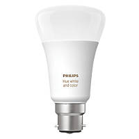 Philips Hue Ambiance Bluetooth BC A60 RGB & White LED Smart Light Bulb 8W 806lm