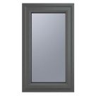Crystal  Right-Hand Opening Obscure Triple-Glazed Casement Anthracite on White uPVC Window 610mm x 965mm