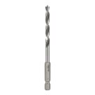 Titan  Hex Shank Double-Flute Brad Point Wood Drill Bit 5mm x 104mm