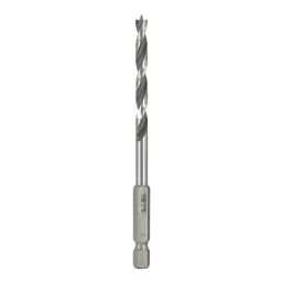 Titan  Hex Shank Double-Flute Brad Point Wood Drill Bit 5mm x 104mm