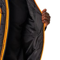 Regatta Navigate Thermal Jacket  Jacket Black/Orange Pop Small 37.5" Chest