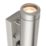 Saxby Odyssey Outdoor Twin Wall Light With PIR Sensor Brushed Stainless Steel