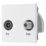 British General  Duplex Modular TV & Satellite Socket White
