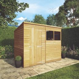 Mercia Value 8' x 6' (Nominal) Pent Overlap Timber Shed