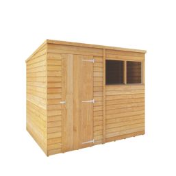 Mercia Value 8' x 6' (Nominal) Pent Overlap Timber Shed