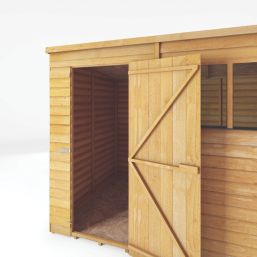 Mercia Value 8' x 6' (Nominal) Pent Overlap Timber Shed